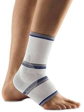 Bort TaloStabil® Eco Fuß Aktiv Sprunggelenk Bandage Stütze Kompression, silber, L