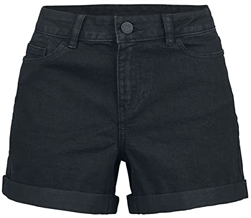 NOISY MAY NMBe Lucy Fold Shorts Frauen Short schwarz S