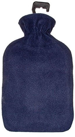 Cassandra Hot Water Bottle with Plain Coloured Fleece Cover, 1.8 L