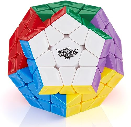 ROXENDA Dodecahedron Cube, Pentagon Speed Cube - Easy Turning & Smooth Play (Stickerless)