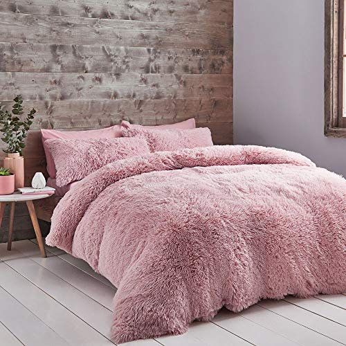 Catherine Lansfield - Set copripiumino per letto king size, colore: cipria, 3pezzi