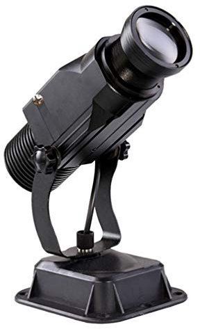 15W LED GOBO Logo Projecteur Lumière, Image Projet Personnalisé Zoom Manuel & Focus pour GOBO Company Hotel Restaurant Signes Publicité Boutique,Noir,Indoor