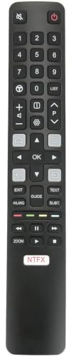 RC802N YUI1 Fernbedienung Ersetzen für TCL Thomson 4K UHD QLED Android TV | 50DP661 U49S7096 55DP663 85UZ8866 49UC6406 32ES580 U55X9006 65DC766 32HE5800 55EP640 50EP660 65EP660 55EP680