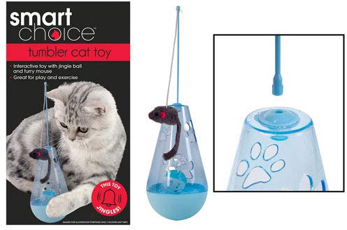 Smart Choice Interactive Cat Toy with Mouse and Ball, Blue, 0.343999 kg