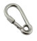 Constrabo | 2X mosquetones con tapón de Rosca y Ojo de 100x10mm, Similar Norma DIN5299C| Gancho de Resorte de Acero galvanizado con una Capacidad de Carga de 350kg, Mosquetón con Seguro y Ojo