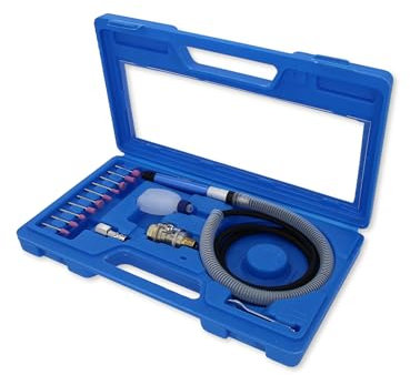 Juego de amoladora recta neumática, 16 pzs