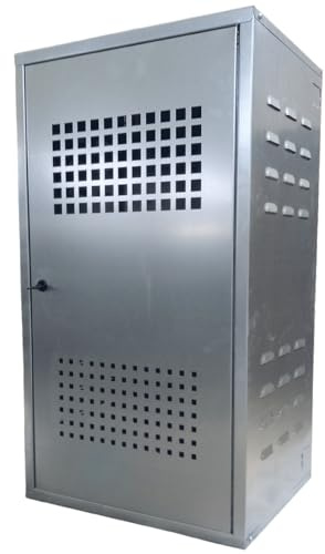 Copribombola gas da esterno zincato 6/10 (PUGLIELLI SRL certificata ISO 9001:2015) con kit di montaggio (100 x 50 x 50)