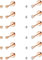 LOLIAS 12 Paar 2 mm Ohrstecker für Damen Herren Mädchen 14 Karat vergoldet 316L Chirurgenstahl Knorpel Piercing Winzige Ohrstecker 20G Klar CZ Runde Kugelumlaufspindel Flatback Ohrring Set