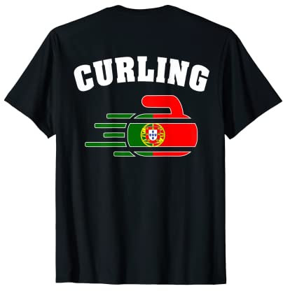 Portugal Curling Fans Trikot Portugal Curling Fans Wintersport T-Shirt