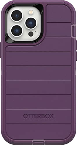 OtterBox Defender Series Robuste Schutzhülle für iPhone 13 Pro (nicht 13/13 Mini/13 Pro Max), keine Einzelhandelsverpackung, Happy Purple, mit mikrobieller Verteidigung