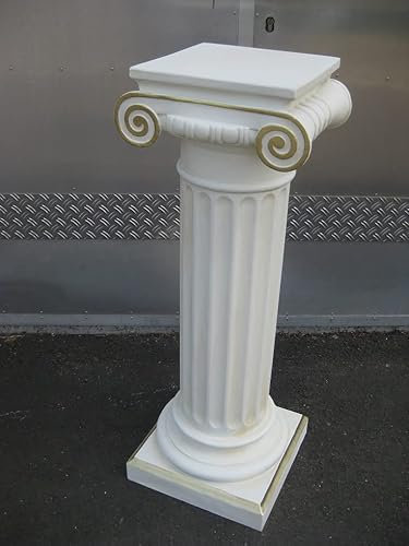 Kunibert Columna de flores decorativa con pedestal, altura 100 cm
