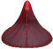 Einreihiger Brautschleier Braut kathedrale Roter Schleier Blumen applikation Spitzenrand Bling Pailletten Langer Kapellenschleier Kathedrale Zubehör mit Kamm für Frauen (300cm),Rot,118in