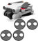 Mavic Mini 3 4 Pro Motor Cap Aluminum Protective Cover for DJI Mini 4 Pro/Mini 3 Pro Drone Accessories Dustproof Waterproof Case Protective Guard Set of 4pcs (Black)