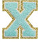 Letter Patches Varsity Glitters Chenille,3 PCS SPRT Iron on Blue Letter Patch,Alphabet Cloth Patch for Team Costume Decoration 3.1in Height X (3 Pieces)