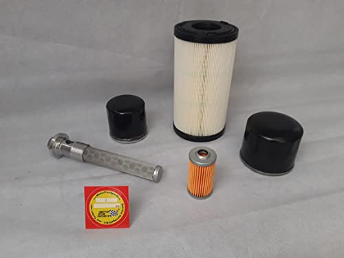 Filter - Set (groß) kompatibel mit Iseki SXG 326 mit Motor Iseki Ölfilter, Luftfilter, Kraftstofffilter, Hydraulikfilter