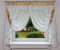 Generisch Fertige Gardine Barcelona 390x145 Weiss Gold Voile Fensterdekoration Vorhänge