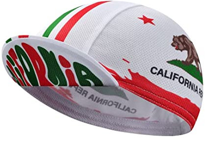 Bikingbros Divertente berretto da ciclismo, in poliestere, con motivo cartone animato, per ciclismo, traspirante, assorbe il sudore, B16, taglia unica