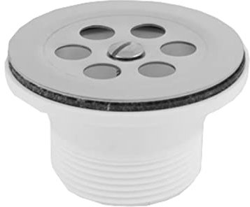 Válvula de desagüe para fregadero de 70 mm de diámetro sin tapón