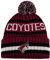 47 NHL Mütze für Erwachsene, Team-Farbe, offizielles Lizenzprodukt, Bering, Sport, Strickmütze mit Bommel, für kaltes Wetter, Arizona Coyotes - Burgunderrot, Einheitsgr��e
