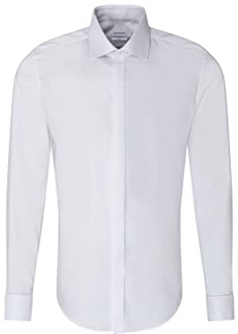 Herren Smokinghemd Slim 1/1 Kentkragen Bügelleicht 100% Baumwolle