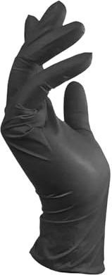 1000 Guanti monouso in nitrile nero - resistenti (XL)