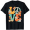 60er 70er Hippie Love Peace Groovy Party Outfit Retro Damen T-Shirt