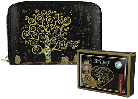 CARMANI - Petit sac à main pour femme avec Gustav Klimt « Arbre de vie »