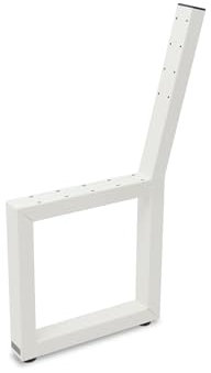 Bankgestell Sitzbank Bank Stuhl Esstisch Sitzecke Metall DIY Gestell Gartenbank (EInzeln, Weiß RAL 9010)