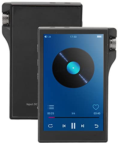 MP3-Player mit Bluetooth, Professioneller Verlustfreier Quad-Core-Musikplayer mit Speicherkarte, 4-Zoll-Touchscreen-MP3-MP4-Player für Kinder und Erwachsene (16 GB RAM und 128 GB Speicherkarte)