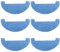 The Lord of the Tools Lot de 6 chiffons de nettoyage de rechange compatibles avec les aspirateurs Bagotte BG700 BG800 Bleu
