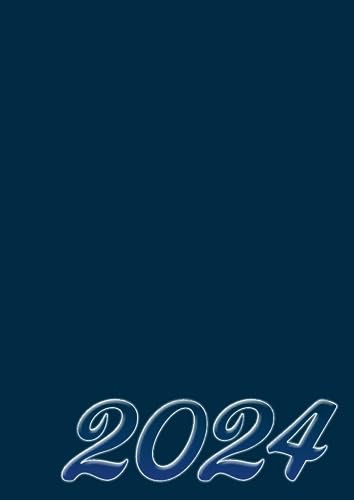 Just Blue - Terminplaner 2024 für Praxis, Friseur, Gastro, Kosmetikstudio, Werkstatt u.v.m.. A4, 1 Woche auf Doppelseite: Buchkalender, Tagesplaner, ... 15 Min Takt, 07:00 bis 19:45 Uhr, deut