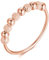 Anti-Stress Ring aus 925 Sterlingsilber mit drehbaren Glitzer-Kugeln, Dekompression Entspannungs-Helfer mit Perlen zum Drehen für Frauen und Damen, Angstring Beruhigend & Therapeutisch (Rosegold, 52)