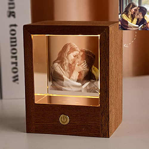 Angry Egg Boy Personalisiertes Kristall Fotorahmen Geschenke, Kristall Foto Gravur 2d Foto, Quadratischer Blockhaus-Fotorahmen Geschenk für Sie/er Familieschenk