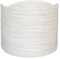 LUCECLASS | Ventolina mezzo paralume classico ventola in LINO CERVINO interno PVC semitonda veletta semiluna per lampada parte di ricambio lampada da tavolo classica (DIAMETRO 25 CM ATTACCO E27)