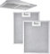 Range Hood Filters Lot de 2 filtres à graisse en métal pour hotte aspirante, dimensions : 320 x 260 x 9 mm. Filtres à graisse en maille métallique robuste pour votre hotte aspirante de cuisine.