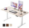 SIHOO 140 cm × 70 cm One-Piece Electric Standing Desk, Sit-Stand Desk with 4 Memory Height Settings, Ergonomic Adjustable Height Desk Computer Workstation for Home & Office (Maple)