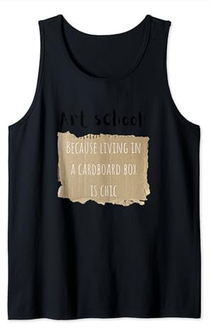 Kunstschule: Weil das Leben in einem Karton schick ist Tank Top
