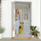 jarolift Profi Line - Mosquitera para puerta, tejido de fibra de vidrio, con marco de aluminio, protección contra insectos para puerta, 120 x 220 cm, longitud y ancho ajustable, color plateado