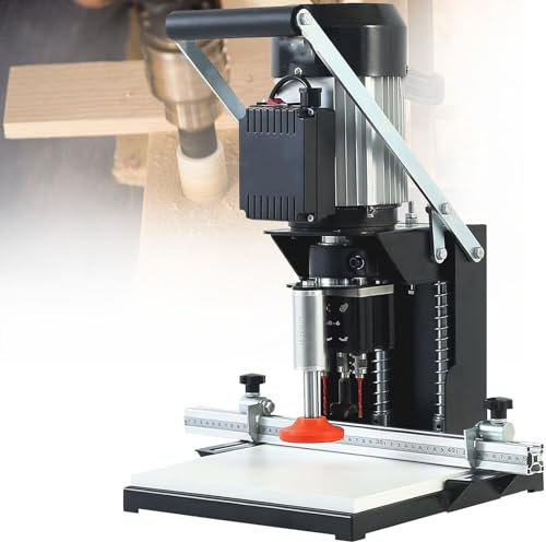 Hinge Boring Machine Pneumatic Drill Press,Portable Hinge Boring Machine,for Woodworking,Perfect for Wardrobes,Cabinets
