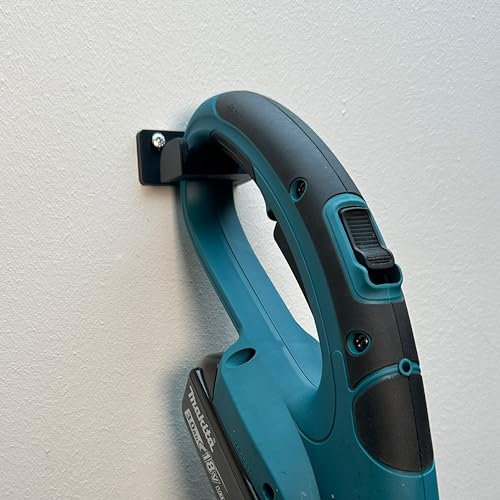 Rasentrimmer Halterung, Wandhalterung für Rasentrimmer, Wandhalterung für Gartengeräte, Rasentrimmer Aufhänger für Garagentrimmer Schwarz