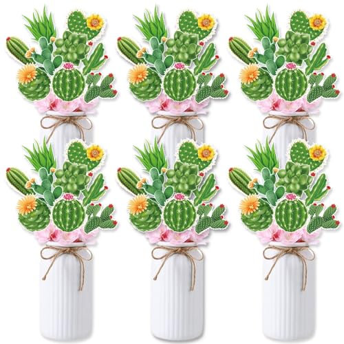 Mexikanischer Stil, 9 Stück, Kaktus-Fotoautomaten-Requisiten, Taco-Vase/Tisch/Kuchendekoration für Cinco De Mayo Festival, Geburtstag, Fiesta, Partyzubehör, dekorativ