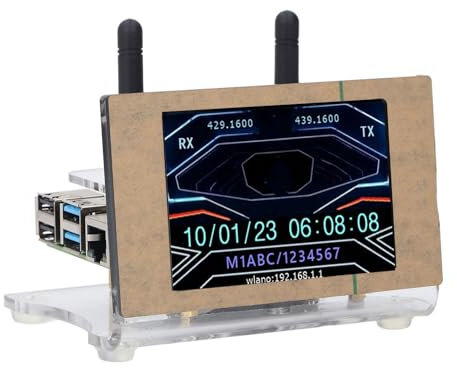 MMDVM Hotspot Spot Radio Station, Digital Voice Modem with 3.5 Inch Display 16Gb Memory, Compatible with Ras Pi 4B MMDVM Duplex Board