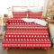 Leleyouzer Weihnachten Bettwäsche 135×200cm Kinder Weihnachts Bettbezugs Set Set Mikrofaser Bettwäsche Set mit 2 Kopfkissenbezügen 50 x 75cm(MC4)