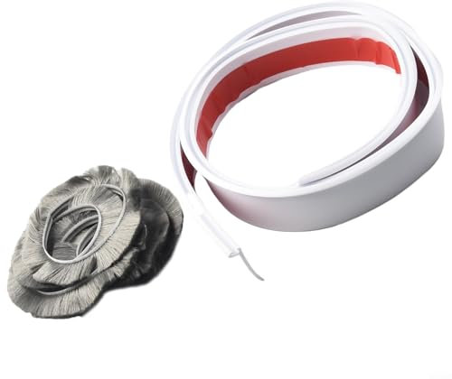 Lastdaytime Guarnizione in gomma per finestre con doppi vetri, guarnizione in uPVC, bianco, nero, marrone, grigio, 100 cm x 5,3 cm, spogliatoio per finestre e porte a battente