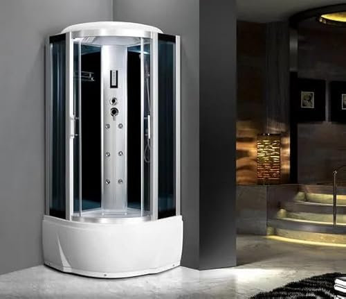 Bagno Italia Cabine hydromassage 80x80 6 jets avec baignoire douche multifonction sauna hammam