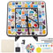 WEBEEDY DIY Uhr Mosaik Fliesen Kit Quadrat Mosaik Uhr Machen Kit für Erwachsene Anfänger, Machen Sie Ihre eigene Uhr Weihnachten Geburtstag kreatives Geschenk Mosaik Kunsthandwerk Home Decor, 15x15cm