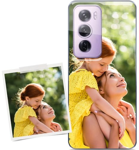 Coverpersonalizzate.it - Cover personalizzata compatibile per Oppo Reno 12 Pro 5G con la tua foto o la tua frase - Custodia personalizzata in tpu trasparente