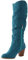 Stivali Donna Alti Stivali in Gomma Donna Stivali Indianini Stivali Texani Leva Stivali Country Western Legno Stivali Donna Alti Cowboy Boots (Blu, 40)
