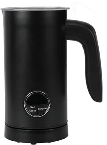 4 in 1 Milk Frother Electric, Milk Frothers 300 ml Large Capacity Milk Steamer with Handel,Silent Milk Heater Induction for Hot and Cold Milk Foam, Warm Milk, Coffee Latte, Macchiato, Cappuccino