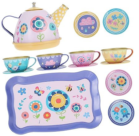 Alasum 1juego Té para Niño Niña Set De Tetera y Tazas Juguete De Juego De rol De Té Tarpara Fiestas